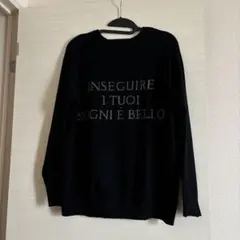 美品　アンナケリー　ロゴニット　ブラック