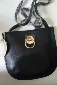 【未使用】匿名配送 ハシバミ Hashibami ショルダーバッグ 黒 ブラック