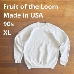 90s フルーツオブザルーム XL アメリカ製 ラグラン ケンブリッジ カレッジ