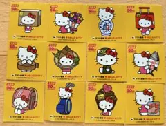 ヤマト運輸　ハローキティ　宅急便50 周年記念ステッカーコンプリート　おまけ付き