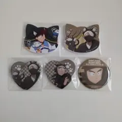 忍たま乱太郎　ナンジャタウン　ハート缶バッチ　マグネットバッジ