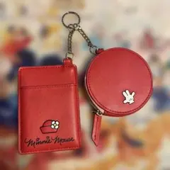 ミニーマウス　パスケース　コインケース