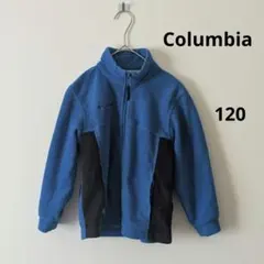 Columbia フリースジャケット 青/黒　120cm