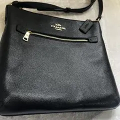 【美品】COACH コーチ ショルダーバッグ ブラック レザー C1556