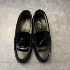 HARUTA 黒 ローファー 本革 日本製 907 3E 26EEE