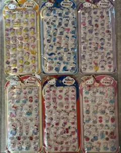 【タイムセール】6枚セット　キティ 3D 硬いシール