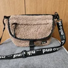 niko and. ボアショルダーバッグ ブラウン