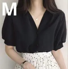 新品未使用 DAZY ブラック 半袖シャツ M