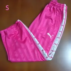 PUMA ピンク ストライプ ジャージ　　　S