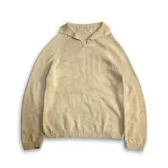 貴重【J.CREW】90s 00s ヴィンテージ スキッパー コットンニットポロ