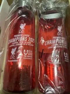 新品　リバプール　LFC　プレミアリーグチャンピオン2025 ボトル 2個セット