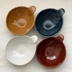 再入荷※4枚セット価格※　新品　手付き小鉢・とんすい・取鉢　瀬戸焼