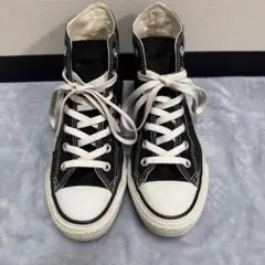 Converse ブラック ハイカット スニーカー レディース 24cm