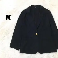 美品 麻混 リネン テーラードジャケット サマージャケット 薄手 オフィス 羽織のサムネイル