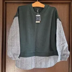 ※専用出品※RagOut グリーンニットチェック柄長袖