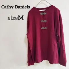 Cathy Daniels バーガンディ 長袖トップス 【M】