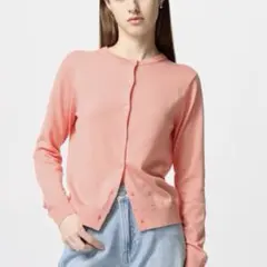 【UNIQLO】UVカットクルーネックカーディガン