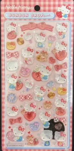 【正規品】ボンボンドロップシール キティ 赤 サンリオ 第二弾 サンスター文具