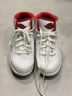 Nike Jordan 2 RETRO ホワイト/レッド ハイカットスニーカー