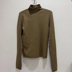 MARILYN MOON ラメ ハイネック 長袖 カットソー