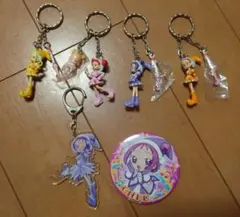 おジャ魔女どれみ☆キーホルダー☆缶バッジ☆セット