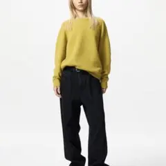 ラムクルーネックセーター ニット