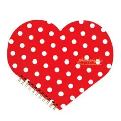 【楽天ランキング1位】【台紙25枚】ハート M ドット スクラップブック