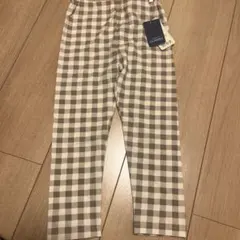 ブラウンチェック 10分丈 ボトムス100 レギンス