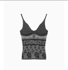 Floral Jacquard Knit Camisole Top mameのサムネイル