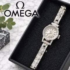 【美品】OMEGA De Ville デヴィル 手巻き カットガラス レディース