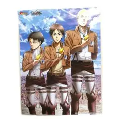 貴重 進撃の巨人 ×ザテレビジョンのコラボポスター ピンナップ 両面 レア