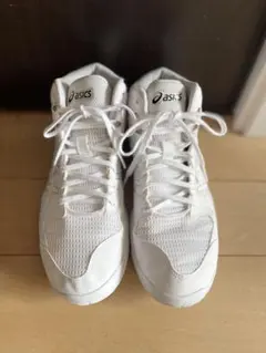 asics ホワイト バスケットボールシューズ　ジュニア　キッズ　25cm