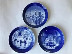 ロイヤルコペンハーゲンクリスマスプレート1988/1989/1990 3枚セット