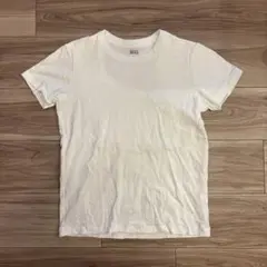 ユニクロ　クルーネックT 白　M