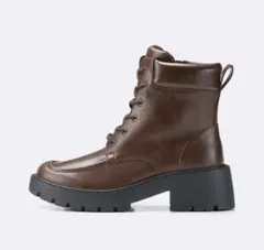 ブラウン レザー ワークブーツ　Lサイズ　新品同様　完売　GU