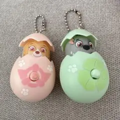 たまご パウパト スカイ ロッキー キーホルダー ガチャ おしてパカッと