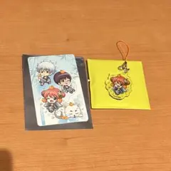 銀魂 萩 銀魂暦 神楽 ミニキャラアクリルチャーム 特典イラストカード 万事屋