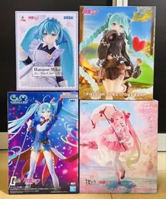 初音ミク プライズフィギュア 4点セット まとめ売り 桜ミク