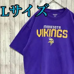 古着　プリントTシャツ　Reebokリーボック　size L Vikings