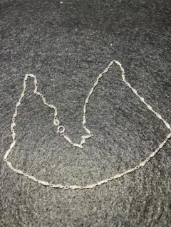 シルバーsilver925約45cmオーバルリンクチェーンネックレス 約45cm