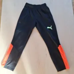 Puma トレーニングパンツ 黒/オレンジ 150