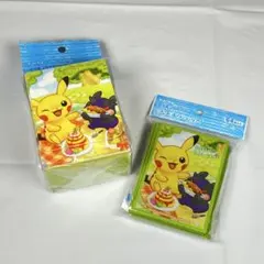 34♡ポケモンカード デッキケース デッキシールド セット　ピカチュウ＆モルペコ