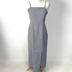 continuer de NICE CLAUP ギンガムチェックキャミワンピース