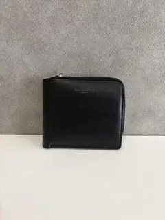 【値下げ中】SAINT LAURENT ジップウォレット二つ折り ブラックのサムネイル