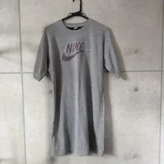 NIKE グレー 半袖 ワンピース L