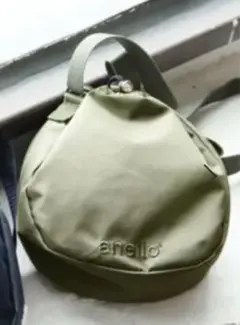 週末SALE！anello オリーブ 巾着ショルダー 軽い！撥水加工