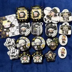 アクリルカスタムビーズ ポップマート ロゴ 16個セット プレートおまけ付き