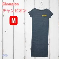 【美品】【Champion】 SURFプリント 半袖ワンピース Mサイズ