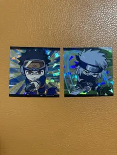 ナルト　ウエハースシールセット　うちはオビト　はたけカカシ　UR