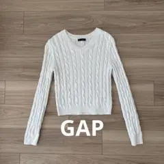 GAP ケーブルニット ホワイト セーター XS